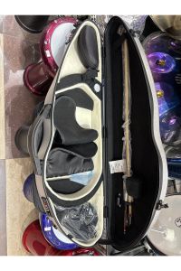 Fiber Keman Kutu Keman Hardcase Keman Fibercase Gri Renk