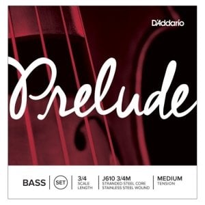 D'addario J610 Medium Tension 3/4 Prelude Kontrbas Teli
