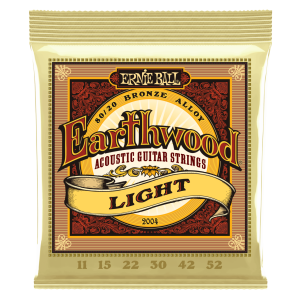 Ernie Ball P02004 Earthwood Light 80/20 Bronze 0.11 - 0.52 Akustik Gitar Teli