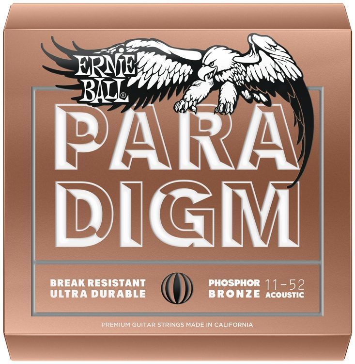 ERNIE BALL P02078 Paradigm Light Fosfor Bronz 11-52 Akustik Gitar Tel Seti