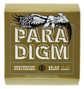 ERNIE BALL P02090 Paradigm Ekstra Light 80/20 Bronz 10-50 Akustik Gitar Tel Seti