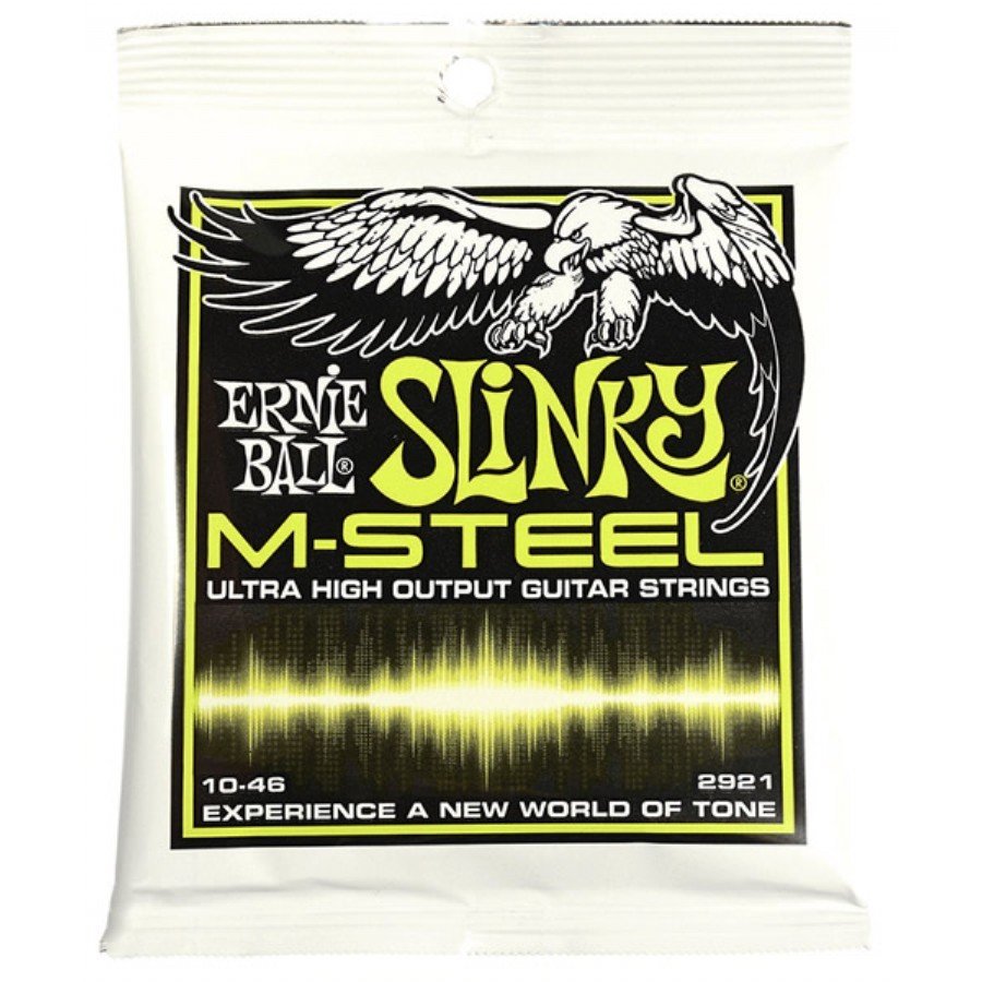 Ernie Ball P02921 M-Steel Regular Slinky 0.10 - 0.46 Elektro Gitar Teli