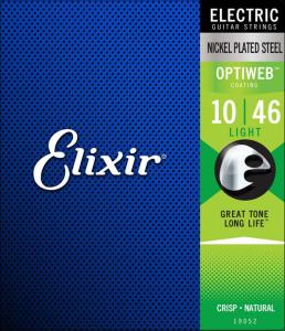 Elixir 19052 Optiweb Light Elektro Gitar Teli (10-46)