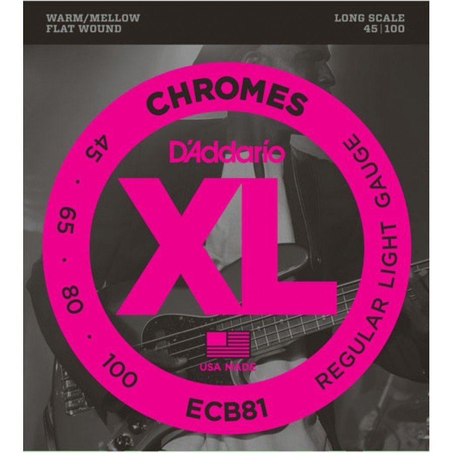 D'Addario ECB81 Chromes Bas Gitar Teli (45-100)