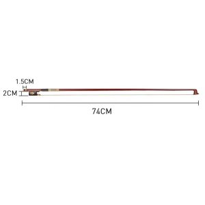 Tonal VB200 4/4 Abanoz Topuk Keman Yayı Brazilwood